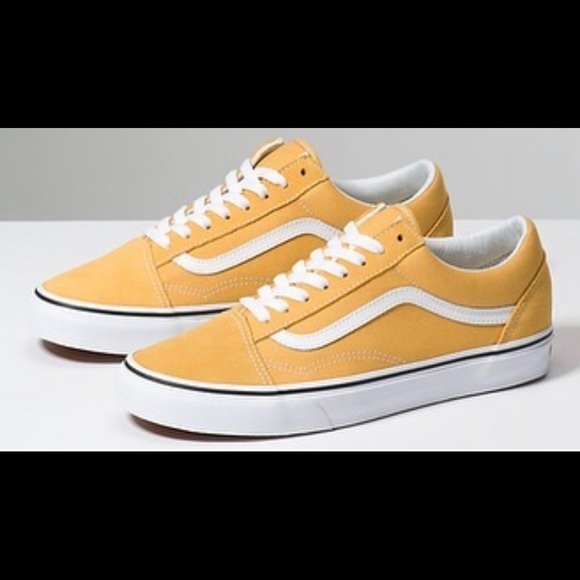 mustard yellow old skool vans